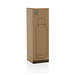 Wood Vakuumflasche aus RCS recyceltem Stainless-Steel, schwarz