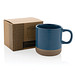 XD COLLECTION Becher aus glasiertem Keramik, blau