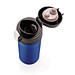 XD COLLECTION Edelstahlbecher Easy Lock, 300 ml, blau