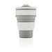 XD COLLECTION faltbarer Silikon-Becher, 350 ml, grau