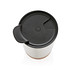 XD COLLECTION GRS rPP Edelstahl-Kaffeebecher mit Kork, silber