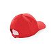 XD COLLECTION Impact 6 Panel Kappe aus 280gr rCotton mit AWARE™ Tracer, sattes rot