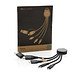 XD XCLUSIVE Terra 6-in-1-Ladekabel aus RCS recyceltem Aluminium, grau