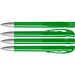 uma® Kugelschreiber YES SI transparent inkl. Metallspitze, dunkelgrün