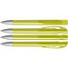 uma® Kugelschreiber YES SI transparent inkl. Metallspitze, gelb