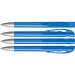 uma® Kugelschreiber YES SI transparent inkl. Metallspitze, hellblau