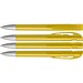 uma® Kugelschreiber YES SI transparent inkl. Metallspitze, ockergelb