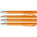 uma® Kugelschreiber YES SI transparent inkl. Metallspitze, orange