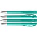 uma® Kugelschreiber YES SI transparent inkl. Metallspitze, petrol