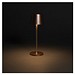 Zenic USB Tischleuchte aus RCS recyceltem Kunststoff, Bronze