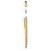 Bambus Tool Pen 5-in-1, blaue Mine, braun