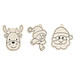 Christbaumanhänger zum selber gestalten , beige