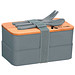 Doppel-Lunchbox ECO L1, grau