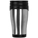 Doppelwandiger Thermobecher aus Edelstahl, 400 ml, grau
