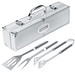 Grillbestecke im Alukoffer, Silber