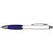 LANCE® Kugelschreiber Milano, blaue Mine, weiß/dunkelblau
