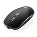 XD COLLECTION kabellose Maus Light-Up Logo, schwarz