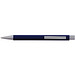 LANCE® Softtouch Metallkugelschreiber Abu-Dhabi, Beschläge silber matt, blaue Mine, dunkelblau