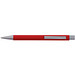 LANCE® Softtouch Metallkugelschreiber Abu-Dhabi, Beschläge silber matt, blaue Mine, rot