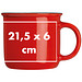 Nostalgietasse aus Keramik, 350ml, rot