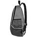 Rucksack mit Seitenfächern aus Polyester, schwarz