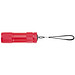 Taschenlampe aus Aluminium mit 9 LEDs, inkl. Batterien in einer Box, rot