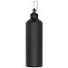 Aluminium-Trinkflasche mit Karabinerhaken, 800 ml, schwarz-matt