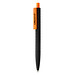 XD COLLECTION Druckkugelschreiber X3 mit Smooth-Touch, blaue Mine, orange/schwarz